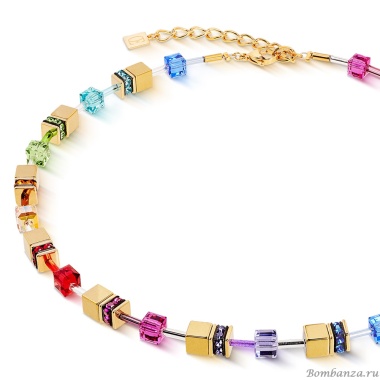 Колье Coeur de Lion, Multicolour Rainbow-Gold, 3015/10-1535 Колье Coeur de Lion, Multicolour Rainbow-Gold, 3015/10-1535