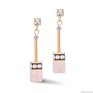Серьги Coeur de Lion, Rose-Grey, 3035/21-1912 Серьги Coeur de Lion, Rose-Grey, 3035/21-1912