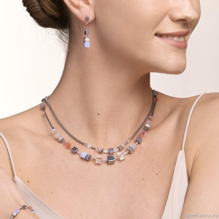 Колье Coeur de Lion  4 в 1, Multicolor Pastel 5007/10-1522. Германия