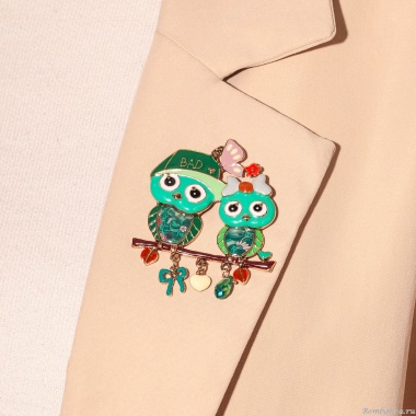 Брошь Shadore, Совы