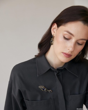 Брошь/Колье Fiore di Firenze RAGNO ART DECO SP310721 TANZANITE