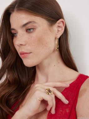 Серьги Fiore di Firenze OR9312 RUB RING Серьги Fiore di Firenze OR9312 RUB RING