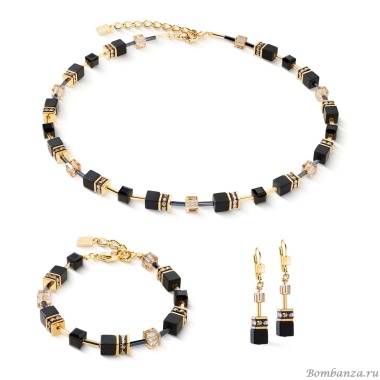 Колье Coeur de Lion, Black-Gold, 4018/10-1316 Колье Coeur de Lion, Black-Gold, 4018/10-1316