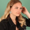 Серьги TARATATA, Celeste, смола, бусины, стразы и кабошон, TT-W23-09762-104 бирюзовый Серьги TARATATA, Celeste, смола, бусины, стразы и кабошон, TT-W23-09762-104 бирюзовый