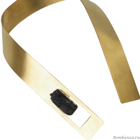 Колье Katerina Vassou, Orieta, гривна, с турмалином, KV24.1-308337G золотистый