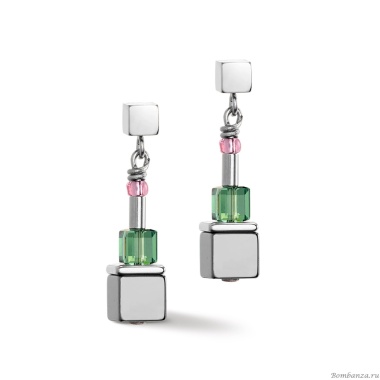 Пусеты Coeur de Lion, Blue-Green-Lilac 5020/21-0754 Пусеты Coeur de Lion, Blue-Green-Lilac 5020/21-0754
