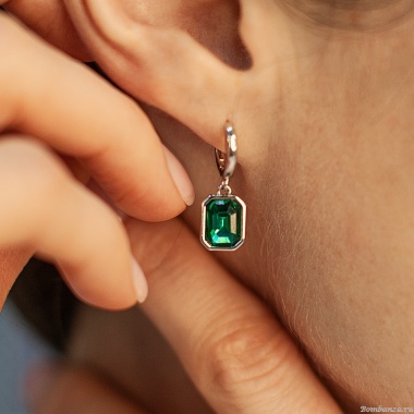 Серьги Fiore Luna, EMERALD, ACE29031-04 Серьги Fiore Luna, EMERALD, ACE29031-04