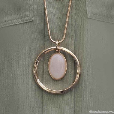 Колье Fiore Luna, LIGHT ROSE OPAL