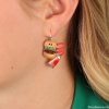 Серьги TARATATA, Ketchup, смола,блестки,микробусины,шнур,кабошон, TT-W23-08754-10M серебристый Серьги TARATATA, Ketchup, смола,блестки,микробусины,шнур,кабошон, TT-W23-08754-10M серебристый