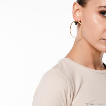 Серьги Katerina Vassou, Alstroemeria, с агатом, KV24.1-308953GBLACK черный