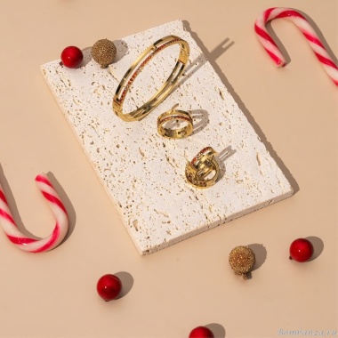 Серьги Coeur de Lion, Red-Gold, 0136/21-0316