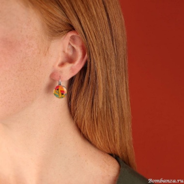 Серьги TARATATA, Sirocco, с цветной смолой, TT-W24-07780-10M серебристый