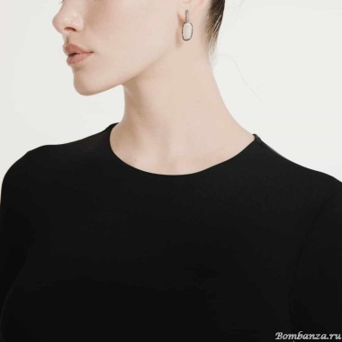 Серьги Katerina Vassou, Cantilever, с жемчугом, KV24.2-401228B серебристый Серьги Katerina Vassou, Cantilever, с жемчугом, KV24.2-401228B серебристый