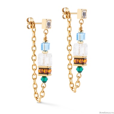 Серьги Coeur de Lion, Multicolour Gold, 3020/21-1516 Серьги Coeur de Lion, Multicolour Gold, 3020/21-1516