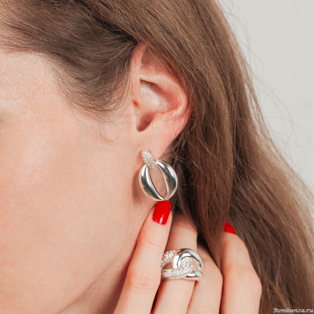 Серьги Fiore Luna,, ABE28324-02 S