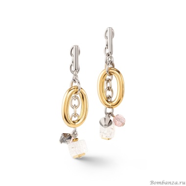 Серьги Coeur de Lion, Bicolour, 4521/21-1637 Серьги Coeur de Lion, Bicolour, 4521/21-1637