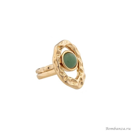 Кольцо Possebon, двойное Green Quartz 18 мм K7158.16/17.8 G/G