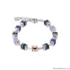 Браслет Coeur de Lion GeoCUBE®, Blue, 4928/30-0700 Браслет Coeur de Lion GeoCUBE®, Blue, 4928/30-0700