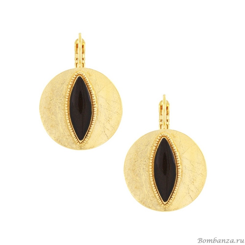 Серьги TARATATA, Zebra, с цветной смолой, TT-H25-04725-202 черный