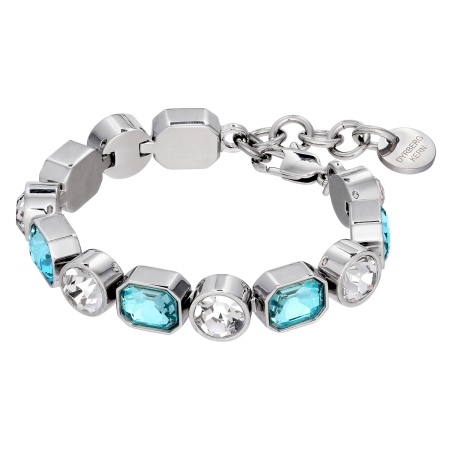 Браслет Dyrberg Kern, ALAYA SS AQUA / CRYSTAL, 460031