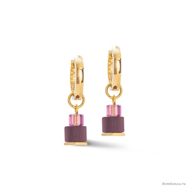 Серьги Coeur de Lion, Purple-Red, 4712/21-0803 Серьги Coeur de Lion, Purple-Red, 4712/21-0803