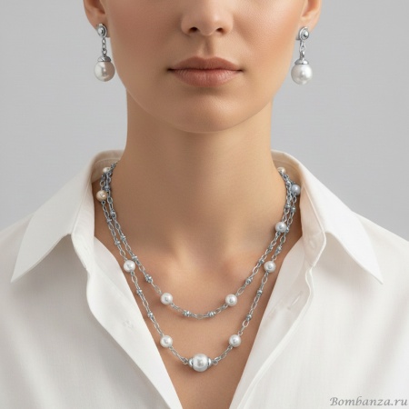 Комплект Fiore Luna, колье+серьги, SG200097E-002 S