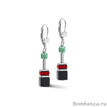 Серьги Coeur de Lion, Onyx Pop Art, 4018/20-1581. Германия