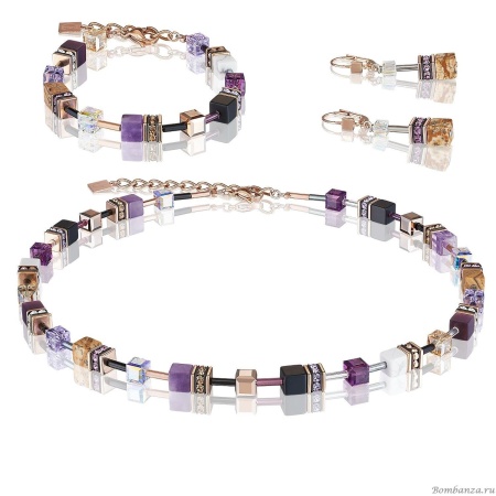 Серьги Coeur de Lion, Lilac-Beige 4905/20-0836. Германия