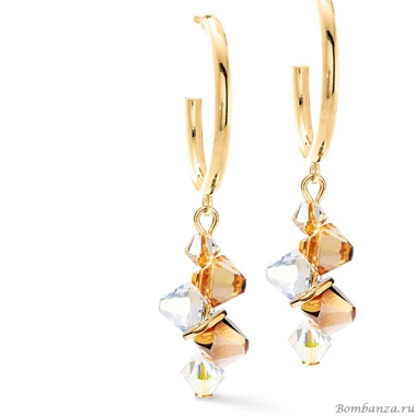 Серьги Coeur de Lion, Beige-Gold, 4639/21-1016 Серьги Coeur de Lion, Beige-Gold, 4639/21-1016