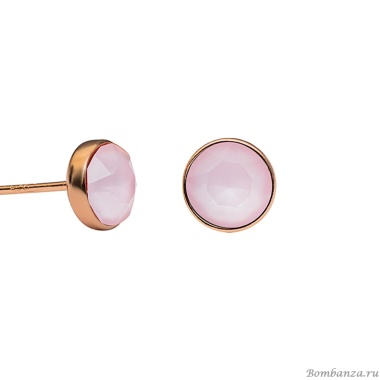 Пусеты Fiore Luna, Crystal Powder Rose