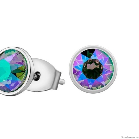 Пусеты Fiore Luna, Crystal AB