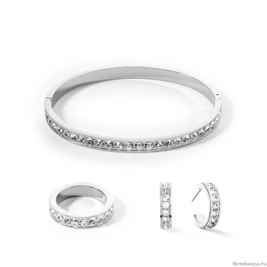 Кольцо Coeur de Lion, Crystal-Silver 18.5 мм 0131/40-1817 58