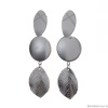 Серьги Moon Paris, Lorian, с подвеской в форме листа, ML-23.03-003 серебристый Серьги Moon Paris, Lorian, с подвеской в форме листа, ML-23.03-003 серебристый