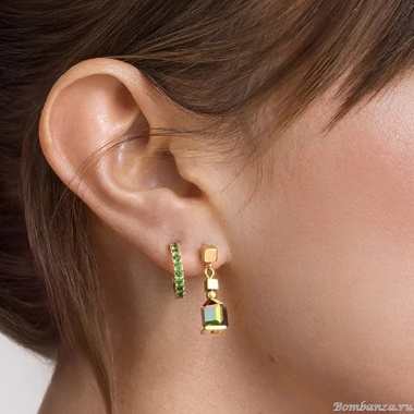 Серьги Coeur de Lion, Green-Gold, 0146/23-0516 Серьги Coeur de Lion, Green-Gold, 0146/23-0516