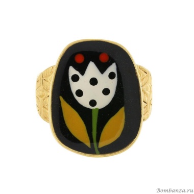 Кольцо TARATATA, Jeu De L`oie, разъемное, с цветной смолой, TT-H24-01401-202 черный