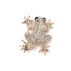 Брошь Moon Paris, Nord, лягушка, с кристаллами, MoS-21.10-014 золотистый Брошь Moon Paris, Nord, лягушка, с кристаллами, MoS-21.10-014 золотистый