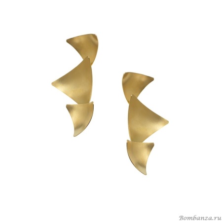 Серьги Katerina Vassou, Passion, с треугольными подвесками, KV24.1-308999G золотистый