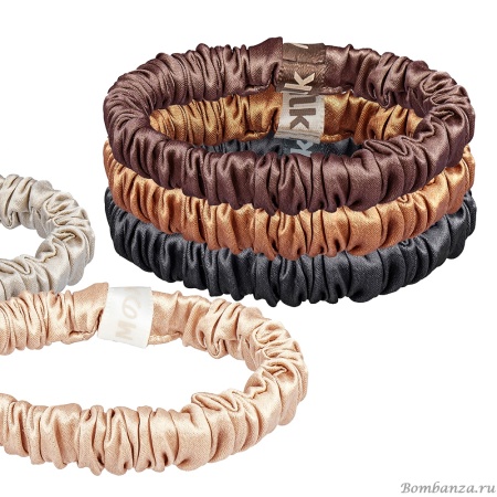 Набор резинок для волос 5 штук 100% шелк, SS1005.2 BR