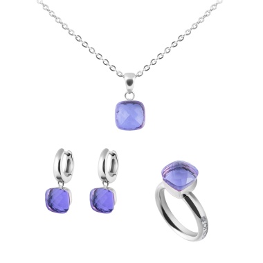 Кольцо Qudo, Firenze medium orchid 18.5 мм 611974 R/S Кольцо Qudo, Firenze medium orchid 18.5 мм 611974 R/S