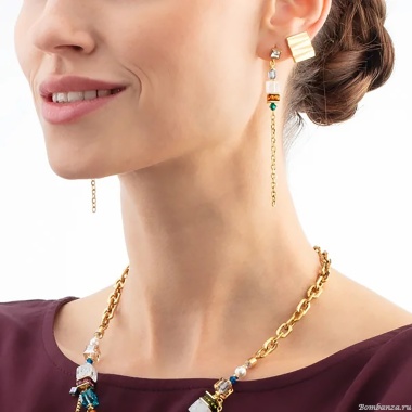 Серьги Coeur de Lion, Multicolour Gold, 3020/21-1516 Серьги Coeur de Lion, Multicolour Gold, 3020/21-1516