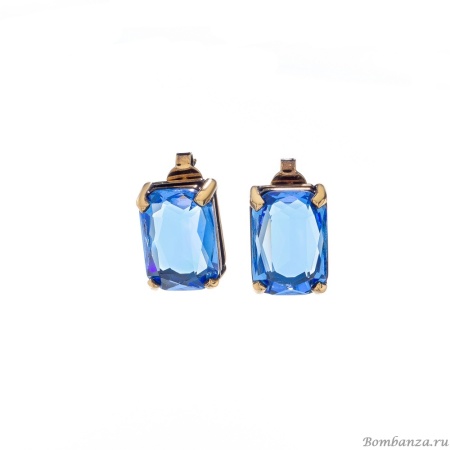 Серьги Thot Gioielli, с рейнстоуном, TG25.1-OR14X10 синий