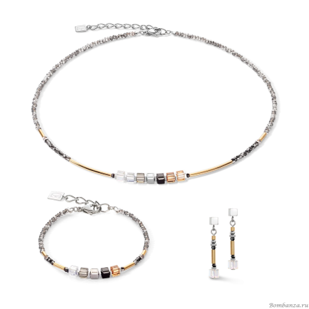 Пусеты Coeur de Lion, Grey-Gold 5027/21-1216. Германия