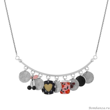 Колье TARATATA, Kiff me, с цветной смолой и стеклянными бусинами, TT-H24-08111-105 розовый Колье TARATATA, Kiff me, с цветной смолой и стеклянными бусинами, TT-H24-08111-105 розовый