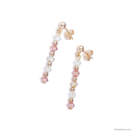 Серьги Coeur de Lion, Light Rose, 4948/21-1920. Германия