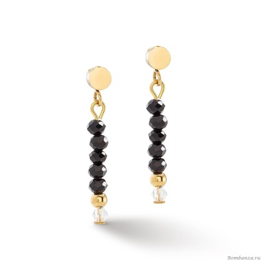 Серьги Coeur de Lion, Black, 2033/21-1300