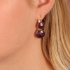 Серьги TARATATA, Electron, с цветной смолой и слюдяным порошком, TT-W23-03720-206 фиолетовый Серьги TARATATA, Electron, с цветной смолой и слюдяным порошком, TT-W23-03720-206 фиолетовый