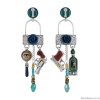 Серьги TARATATA, Baker street, асимметричные,смола,бусины,стразы, TT-W23-02917-104 синий Серьги TARATATA, Baker street, асимметричные,смола,бусины,стразы, TT-W23-02917-104 синий