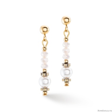 Серьги Coeur de Lion, White, 4434/21-1400 Серьги Coeur de Lion, White, 4434/21-1400