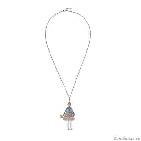 Подвеска Miamelie, кукла Катрина, MiA-2408-CL7425 серебристый Подвеска Miamelie, кукла Катрина, MiA-2408-CL7425 серебристый
