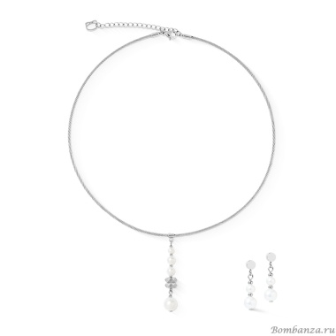 Колье Coeur de Lion, White-Silver, 1137/10-1417 Колье Coeur de Lion, White-Silver, 1137/10-1417